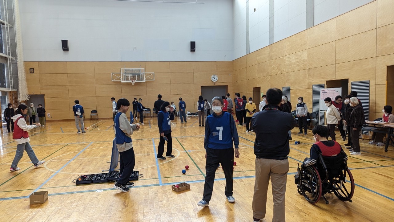 ボッチャ大会の運営支援