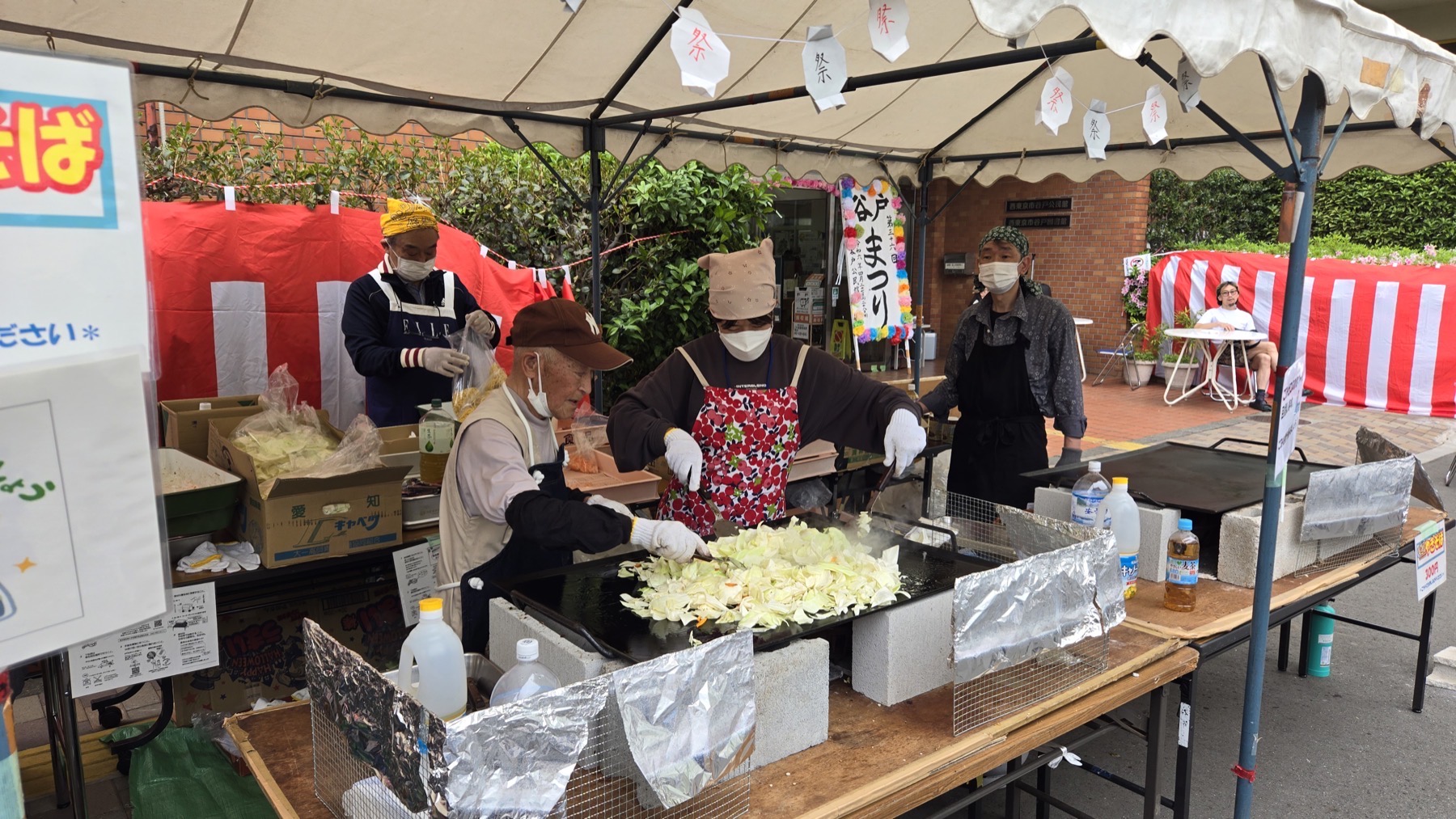 地域のお祭りでの模擬店
